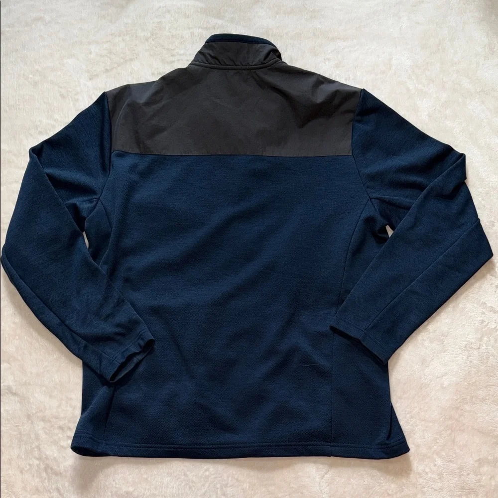 Orvis Men’s Large Blue Gray Full Zip Performance Fleece Jacket Zippered Pockets